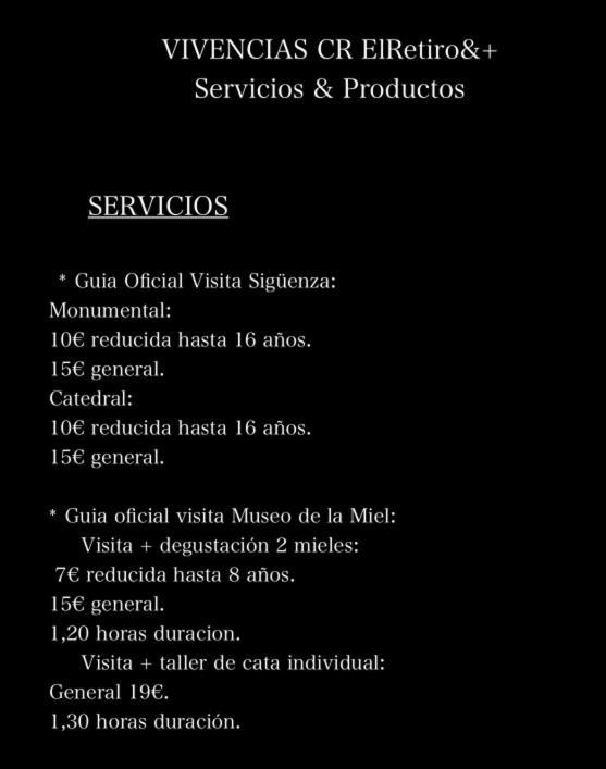 El Retiro & Gastro Vivencias Villa Siguenza Eksteriør billede