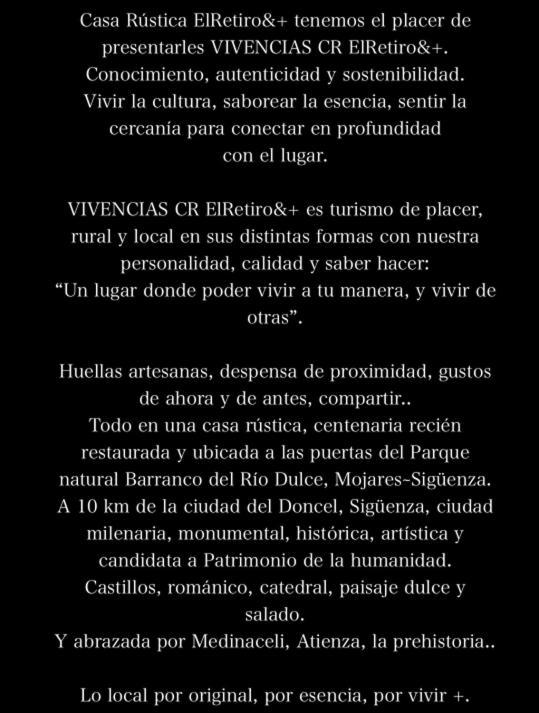 El Retiro & Gastro Vivencias Villa Siguenza Eksteriør billede